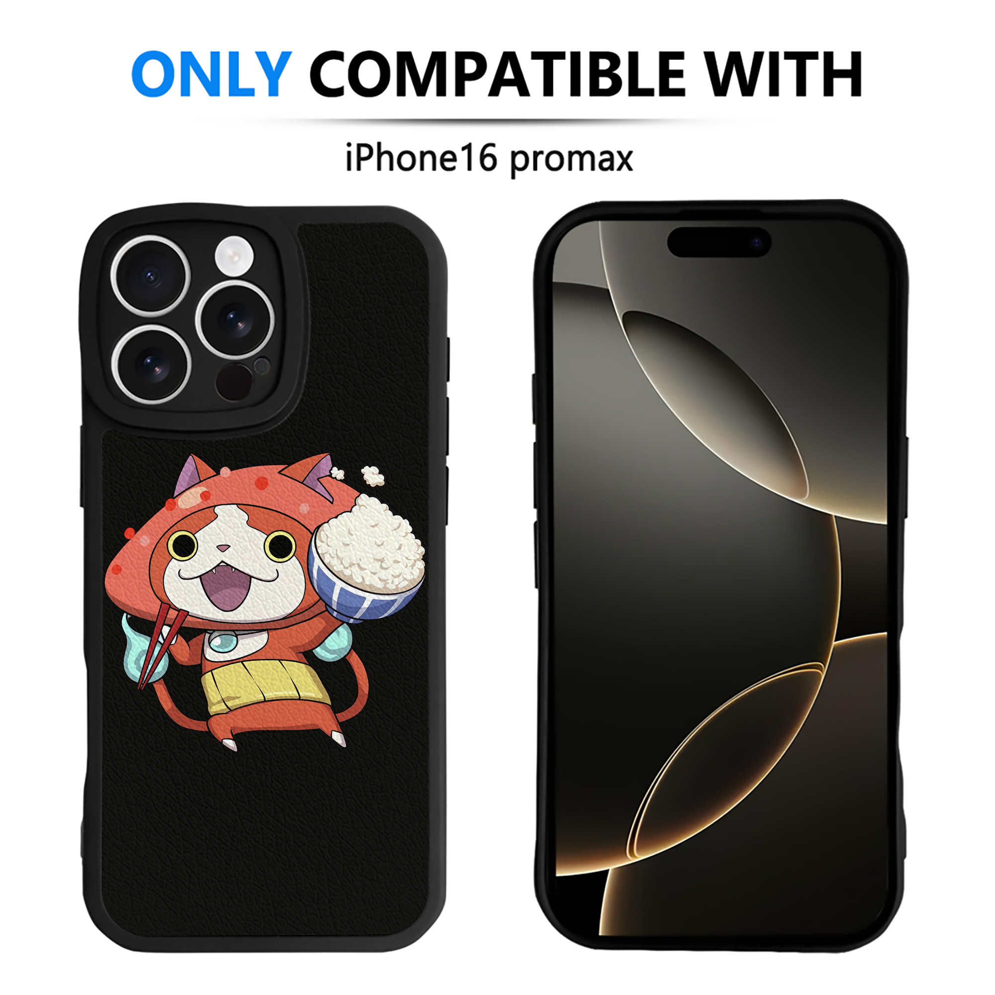 （画像用） 妖怪ウォッチ Yo-kai Watch 【iPhone 16シリーズ対応】シリコンスマホケース（レザー調） 材質：シリコン